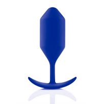 Analinis kaištis b-Vibe Snug Plug 4, silikoninis, mėlynas, 13,3 cm