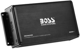 BOSS Audio Systems MC900B Atmosfėrai atsparus stiprintuvas Bluetooth 500W su Bluetooth daugiafunkciniu nuotolinio valdymo pultu Viso diapazono Stabilus Omas RCA USB Įkraunamas gray