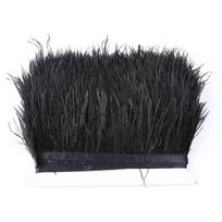 1 metras Natūralių Stručio plunksnų Apvadų Juostelė 6-15 cm Sijonui DIY Drabužiai Juoda Balta Stručio plunksnos Vestuvių Dekoracija 6-8 cm juoda