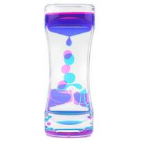 Liquid Timer Colorful Multi-functional Acrylic Anxiety Relief Liquid Motion Timer for Kids blue