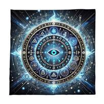 Multifuntional Velvets Tarots Tablecloth Soft Long Wearing Fabric Altar Cloth Foldable Design Suitable for Readings 60x60cm gray