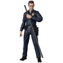 MEDICOM TOY MAFEX No.281 Terminator 2: Judgment Day T-1000 Action Figure, 6.1  Tall, Multicolor black