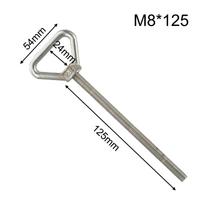 304 Stainless Steel Triangle Eye Bolt M8/M10/M12 Triangle Lifting Eyebolts Heavy-duty Welded Load-Bearing Triangle Lifting Ring