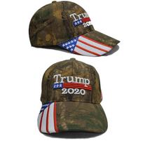 2020 Trump Donald Camouflage Cap Hat Embroidered Usa Flag Hat Keep Great America Forest Camo black