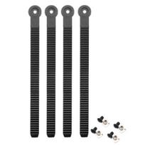 Snowboard Ankle Ladder Strap Binding Replacement Sturdy Universal Simple Installation Ankle Strap Snowboard Binding Parts 4pcs black