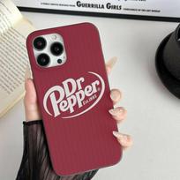 Soft Drink Brand Dr Pepper Phone Case For IPhone 11 12 13 14 15 16 17 Pro Max PLUS Pro Wave Corrugated Silicone Case iPhone 12 brown