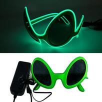 Cyberpunk Futuristiniai Šviečiantys Cosplay Akiniai Rave Cyber Šviečiantys Akiniai LED Šviečiantys Akiniai Vyrams Moterims Šokio Šou Rekvizitai blue