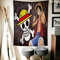 One Piece Monkey D Luffy Wall Tapestry Aesthetic Wall Hanging Printed Fabric Blanket Decorative Tapestries For Bedroom Living Room Home Decor 130cm x 150cm