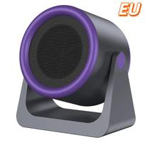 Mini Desktop Electric Space Heater Portable Personal Fan Heater Quick Fast Heating Quiet Air Blower Warm Air Fan Fan Heater(EU Plug) violetinė