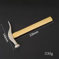 Leather Upper Handmade Hammer Wooden Handle For Tapping Hand Stitches Lacing Shoe Lightweight Making Tool beige