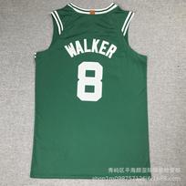 Embroidered Boston Celtics NBA Jersey 8 Kemba Walker Basketball Uniform Men Women Sportswear XXL white