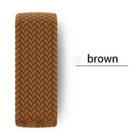 Nertas Solo dirželis Apple Watch juostai 45mm 49mm 44mm 42mm 41mm 40mm Nailoninis Correa Apyrankė iWatch serija 9 7 SE 6 8 5 Ultra 4 3 38mm 40mm 41mm&S brown