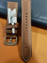 Originalus odinis dirželis Huawei WATCH3/4 (22 mm), Oficialus stilius. 22MM kakavinės rudos spalvos