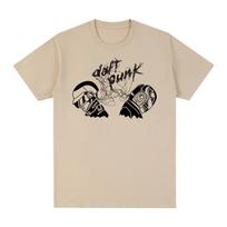 Daft Punk marškinėliai Elektroninės muzikos grupės Tribute Medvilniniai vyriški marškinėliai Naujas TEE TSHIRT Moteriški viršutiniai drabužiai Unisex 4XL gray