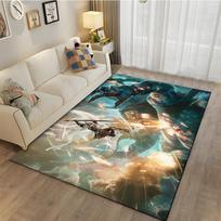 Gamer M-Magic The Gathering Pattern Rug Carpet for Living Room Bathroom Mat Creative Doormat Carpet for Bedroom Decor 60x90(23x35in) gray
