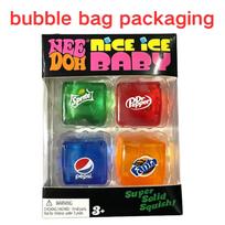New Needoh Nice Ice Baby Fidget Cube Set 4 Pack Super Solid Squish Sensory Toys Non-Toxic Squeeze Toys For Adhd And  Gift
