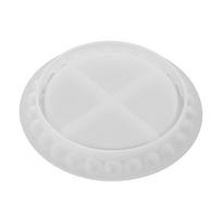 Silicone Tea Table Coaster Mold Epoxy Resin Casting Molds for Home Decorations white