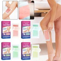 30Pcs Boxed Hair Removal Wax Paper Multiple Flavors Disposable Depilatory Paper Unisex For Face Arm beige