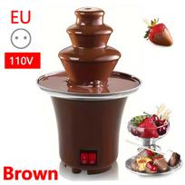 3 Layer Electric Chocolate Fondue Fountain Household 10oz Capacity Cheese Chocolate Melting Machine for Candy Making black