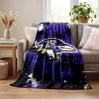 Baltimore Ravens pledas Flanelinis pledas Minkštas jaukus pliušinis užtiesalas sofai lovai Lengvas namų dekoras 100cmx150cm