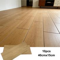 10 vnt. 15x40 cm medžio rašto PVC grindų plytelės, lipnios, atsparios dėvėjimuisi grindys, tinkamos miegamojo ir namų dekoravimui 10pcs