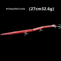 1 vnt. Jungiamoji pieštukinė masalas, 3 sekcijų žvejybos masalas, 270 mm / 32,6 g, adatos tipo skęstanti plaukiojanti masalas melsvabaliams, jūros ešeriams, žvejybos reikmenys A4