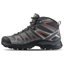 Salomon X Ultra Pioneer Lace-Up Slip-Resistant Durable High-Top Outdoor Functional Shoes Unisex Shoes Gray Orange L47196600 38 gray