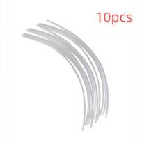 Universal Aluminum Grass Trimmer Head With 4 Lines Brush Cutter Head Thread Nylon Grass Cutting Line Head For Lawn Mower Silver as the picture