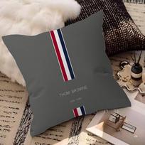 Fashion Brand T-Thom B-Brown Pillow Anime Pillow Sofa Bed Head Pillow Cover Cushion Cover 45x45 Cm Fashion 60x60cm black