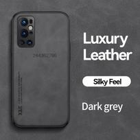 Leather Magnetic Shockproof Case For OnePlus 9 Pro 9RT With Metal Plate Protective Cover Silicone Soft Phone Shell Leather Case For OnePlus 9RT žalia