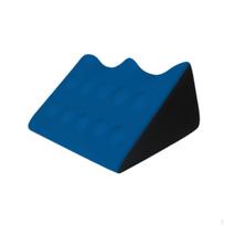 Bed Wedge Pillow Back Cushion Home Memory Foam Comfortable Massage Leg for Snoring Side Deep Blue black