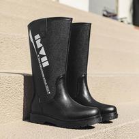 New Men's Long Tube Rain Boots Non-slip Waterproof Safety Work Shoes Fishing Shoes Platform Knee-high Rain boots Galoshes 39-44 44 juoda