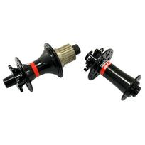 NOVATEC D791SB D462SB MTB skirtas Shimano 12s Micro Spline Thru Axle NA2159 F15mm/R12mm stebulė, black