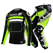 Vaikiški motokroso marškinėliai, kelnės, žali, juodi, 3, 4, 5, 6, 7, 8, 9, 10 metų, visureigių kostiumas, mėlynas, oranžinis, enduro, krosas, berniukas ir mergaitė. XXL-28