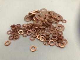M5 M6 M8 M10 M12 M14 M16 Violetinio vario tarpinė Storis 2,5 mm Tarpinė Slėgio matuoklio tarpinė Laivams 4x14x2.5 10pcs