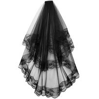 Bachelorette Party Bridal Veil Decorations Bride To Be Gift Bridal Shower Wedding Hen Night Bridal Veil Bride To Be Gift 1 juoda