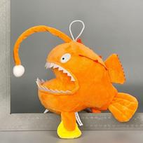 New Monkfish Slippers Plush Doll Toy Cartoon Cute Soft Lantern Fish Devil Fish Room Decoration Plush Doll Toy for Kid Gift balta
