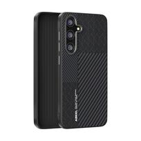 For Samsung Galaxy S24FE Case Magsafe Magnetic Wireless Charging Business Texture Mobile Phone Case For Samsung S24FE black