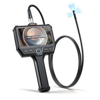 VEVOR Triple Lens Endoscope with Light, 5  HD IPS Screen Industrial Borescope Camera, 8 + 2 LED Lights, 8X Zoom, 5000mAh