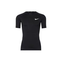Nike Pro vienos spalvos greitai džiūstantys treniruočių marškinėliai vyrams Viršutiniai drabužiai Juodi DN4311-010 M gray