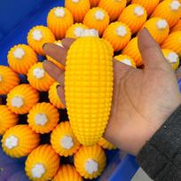 Crunchy Corn Squeeze Vent Ball Slow Rebound Squishy Toy Asmr Sound Sensory Decompression Toy For Adults yellow