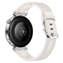 Originalus silikoninis dirželis HUAWEI WATCH GT 7 41mm Sportinis žiedas Pakeičiamos detalės Dryžuotas raštas Dirželis Huawei GT 6 5 4 41mm 18mm Pakeičiamas dirželis Huawei GT 6 41MM dramblio kaulas