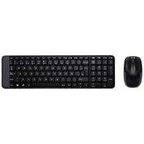 Logitech MK220 Wireless Keyboard And Mouse Combo, Multimedia Keyboard And Mouse Set with 2.4G Wireless Receiver, Black juoda