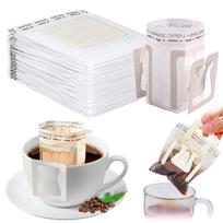 TokTech Coffee Filters, Drip Filters, Pack of 50, Portable Coffee Bags for Home, Travel, Office, and Everyday Use [Used] white