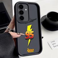 Cars Lightning Mcqueen Jackson Storm S26 Ultra Case For Samsung Galaxy S26 S25 S24 S22 S23 Ultra S21 Plus S20 S25 FE Soft Cover Galaxy S25 FE gray