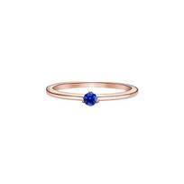 Pandora Copper Silver Alloy, Crystal Rings Women's Blue 189259C04 50 beige