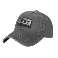 Vintage ARC Raiders Cassette Taps Vintage Baseball Caps Unisex Distressed Denim Washed Snapback Cap  Outdoor Summer Soft Caps Hat Adjustable