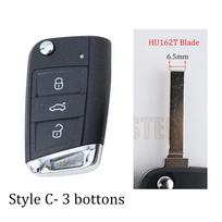 Automobilio raktų pakabuko dėklas Korpusas Volkswagen Vw Golf 7 4 5 Mk7 Mk4 6 Tiguan Gti Skoda Octavia A7 Seat Leon Ibiza Altea black