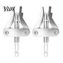 Pipe Repair Tool Broken Extractor for 1/2 3/4 And 1 Inch Pipes, Hardened Steel Damaged Heavy Duty Thread Remover with 1/4 Hex Shank Shower Arms Valves 2pcs white