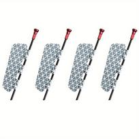 4 vnt. Dviračio įspėjamasis atšvaitas MTB Kelių dviračio Ratlankio stipinų Atšvaitiniai žibintai 4pcs gray
